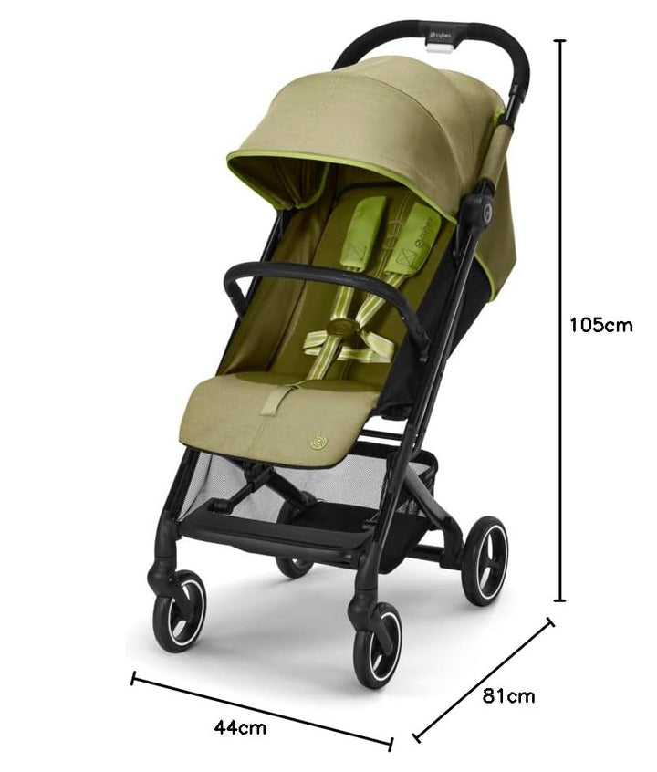 Cybex Gold Kinderwagen Beezy mit One-Pull Harness, Ab Geburt bis ca. 4 Jahre (max. 22 kg), Kompakt u
