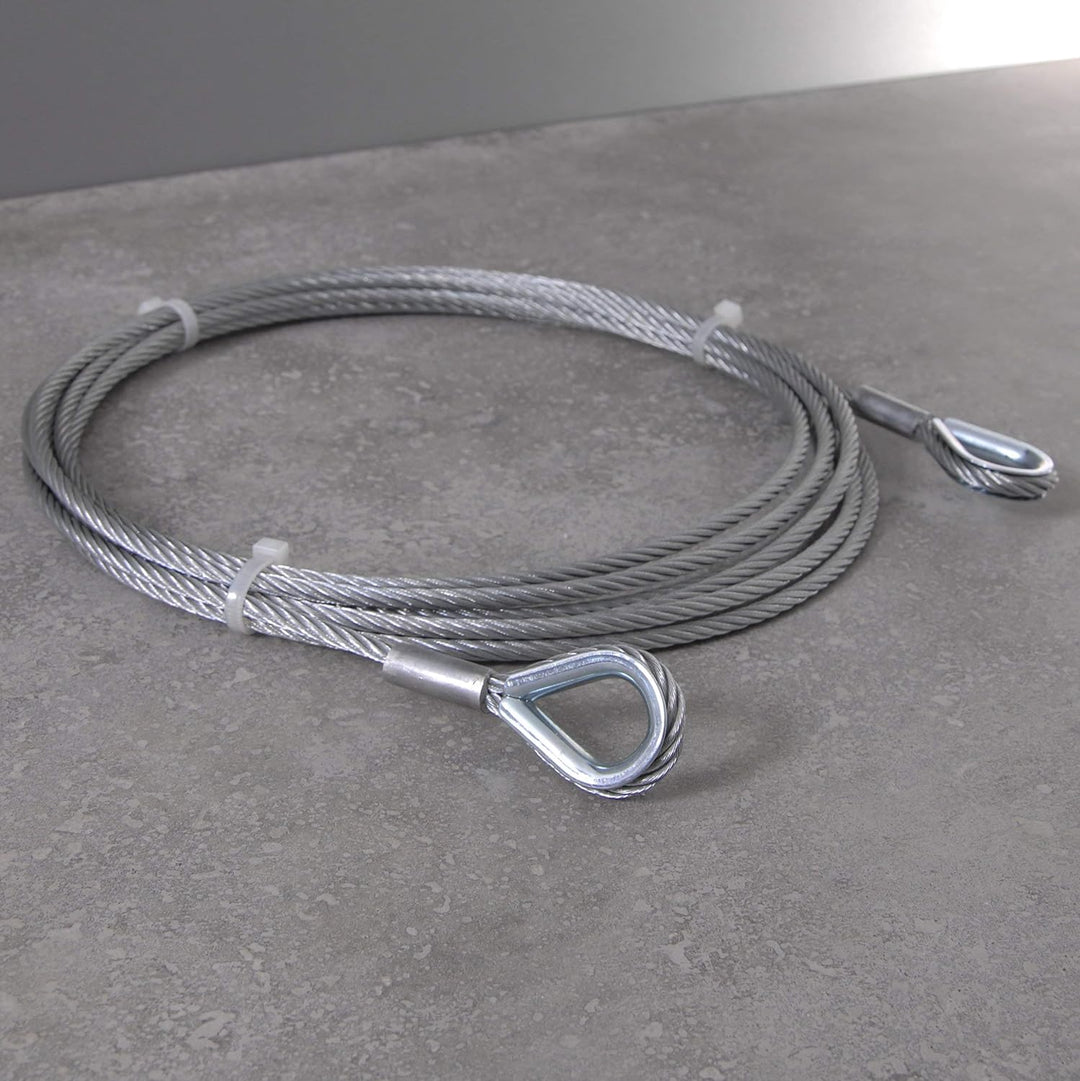 Drahtseile24 Drahtseil mit Kauschen, Stahlseil mit Kauschen – Anschlagseil, Stahlseil mit Ösen | ver