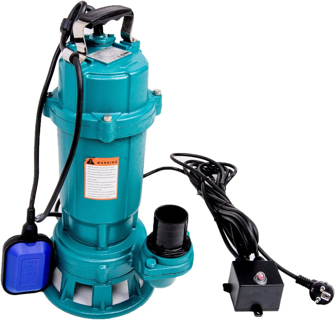 FÄKALIENPUMPE IBO 1500W + 2" KUPPLUNG + 30m SCHLAUCH - SCHMUTZWASSERPE, FÄKALIENPUMPE MIT ZERKLEINER