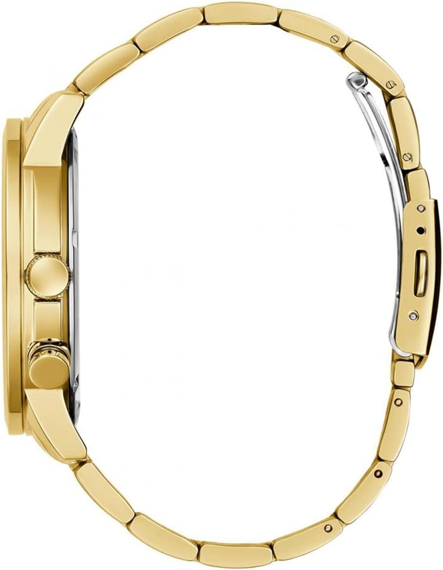 Guess US Men's Gold-Tone Multifunction Watch Golden, Golden