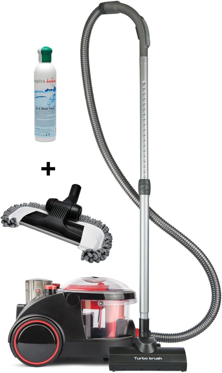 arnica Bora 5000 Rot Nasssauger/Wassersauger SPARSET 1 - Staubsauger für Allergiker, inkl. Zubehör,