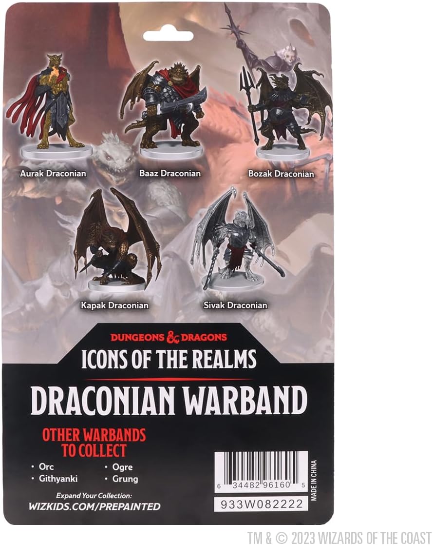 WizKids Dungeons and Dragons Icons of The Realms Drakonische Kriegsland-Miniaturen
