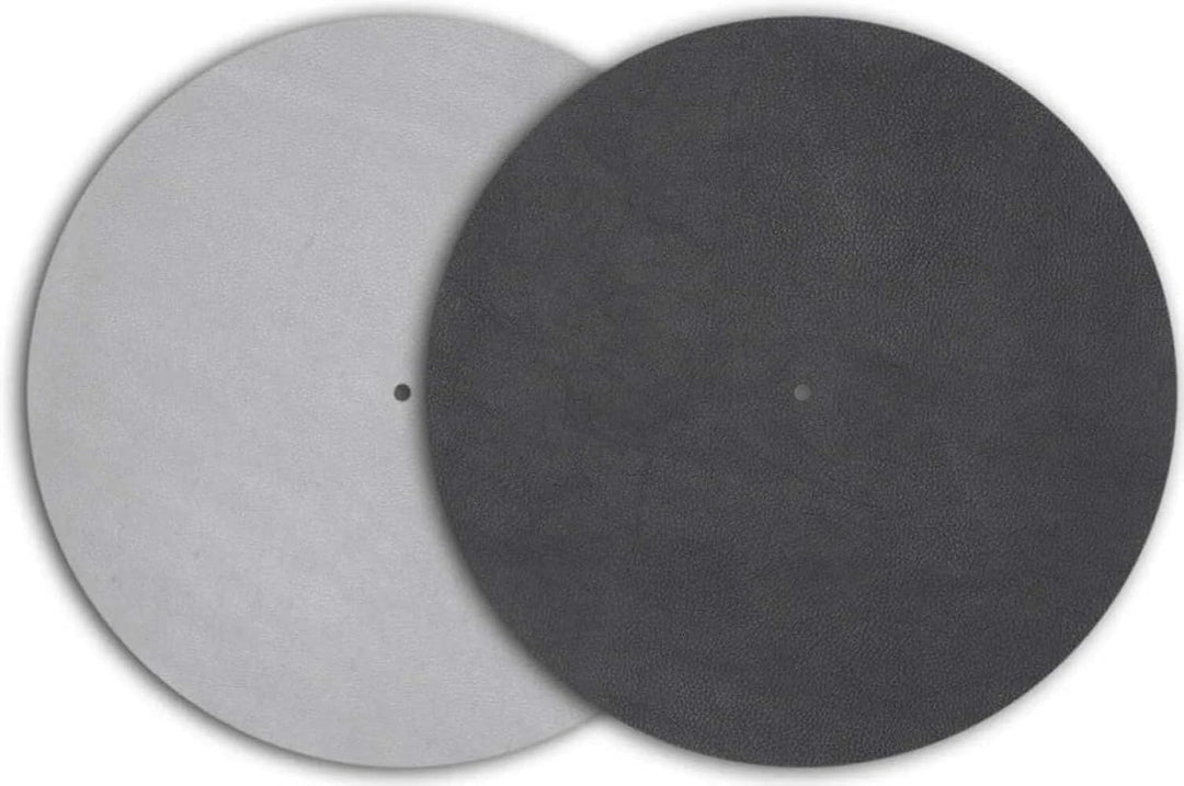 Pro-Ject Leather it, Plattentellerauflage aus Leder (Schwarz) Schwarz Single, Schwarz Single