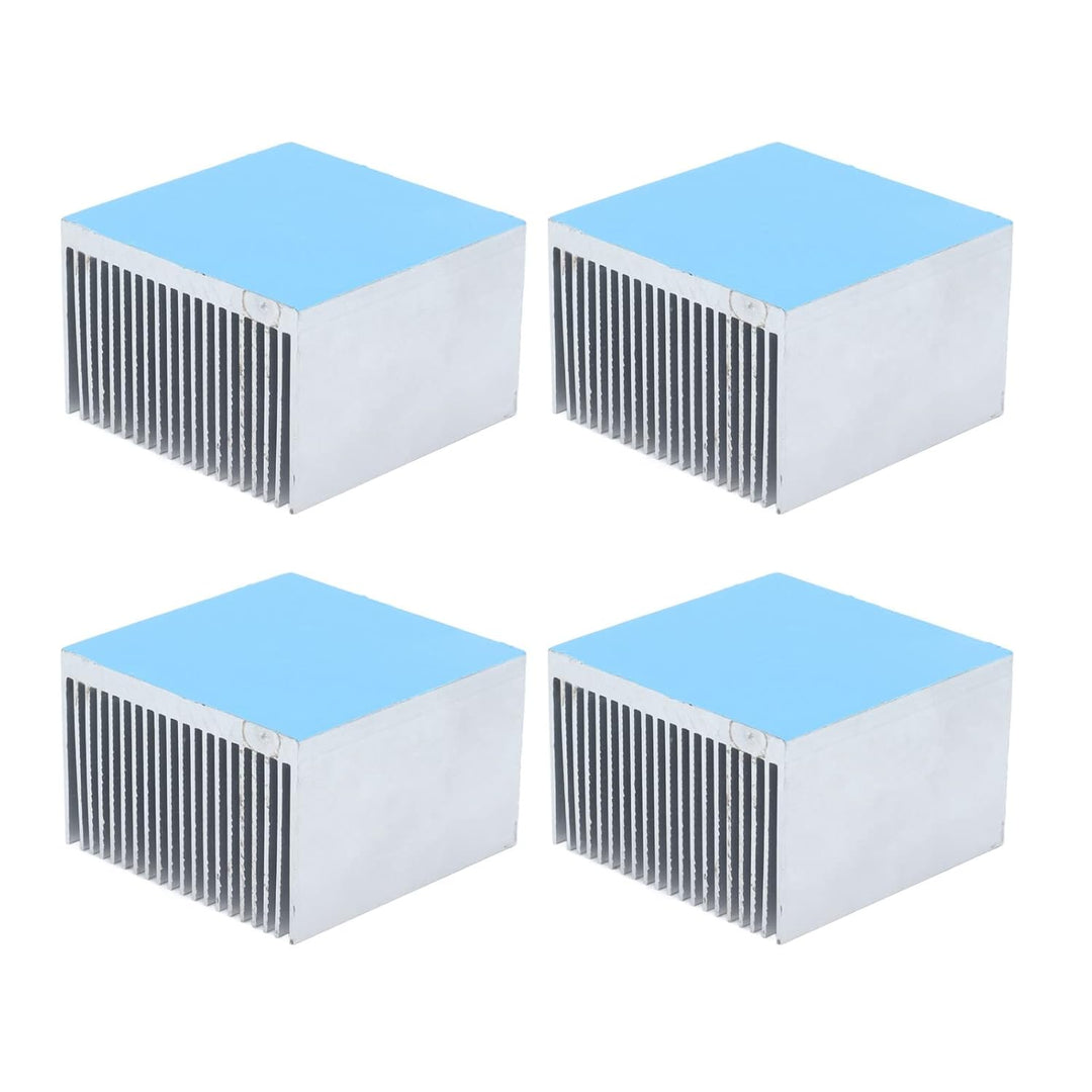4 Stück 60 mm Kühlkörper, 60 x 60 x 39 mm Aluminium Kühlkörper Kühlrippen Kit zum Kühlen von 3D Druc