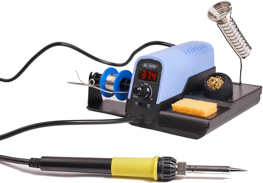 edi-tronic Digitale regelbare Lötstation 480°C 30W Lötkolben Löten Lötzinn Lötschwamm