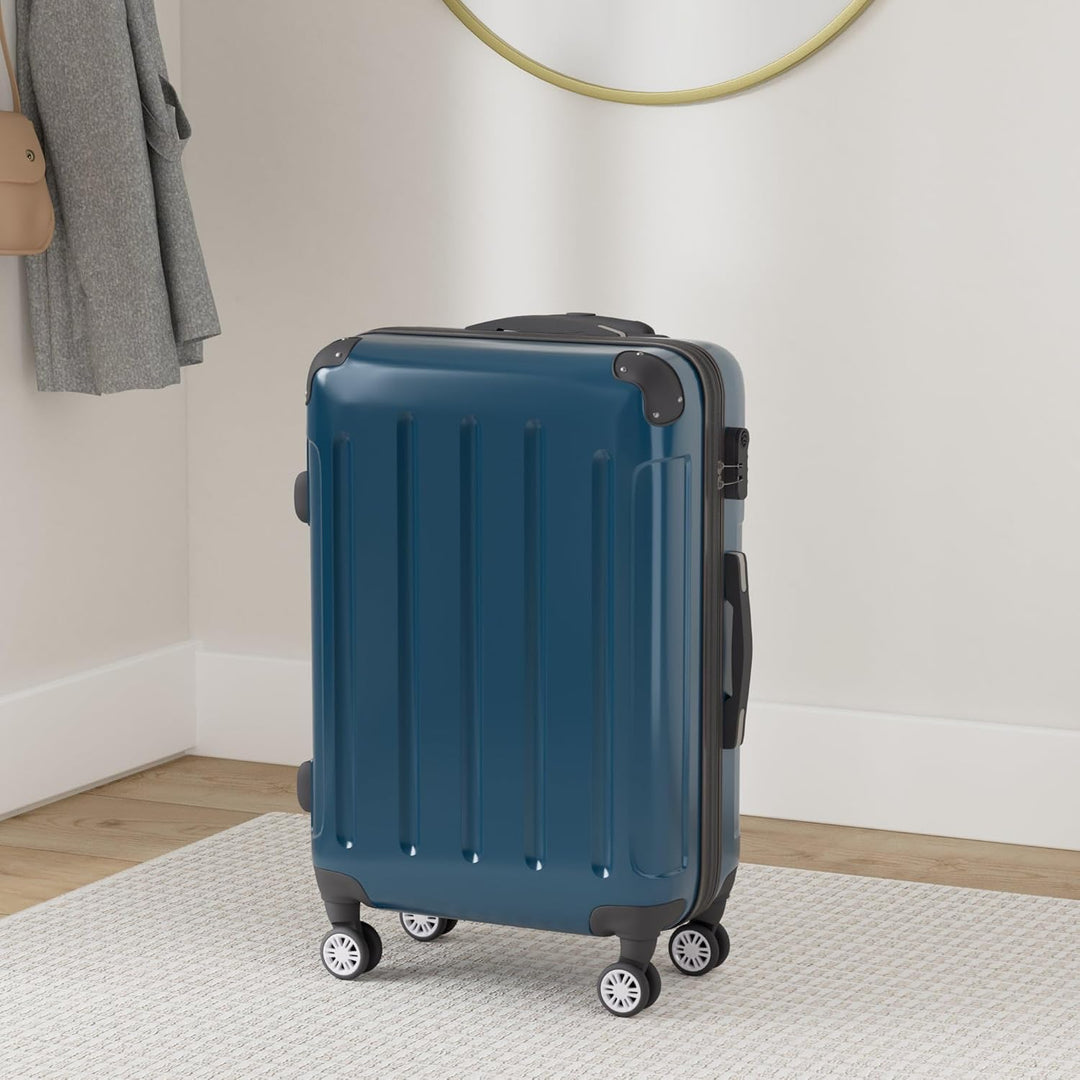 BEIBYE Zwillingsrollen 2048 Hartschale Trolley Koffer Reisekoffer Taschen Gepäck in M-L-XL-Set (Pale