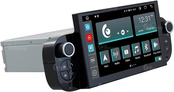 Costum fit Autoradio für FIAT Panda Android GPS Bluetooth WiFi Dab USB Full HD Touchscreen Display 7