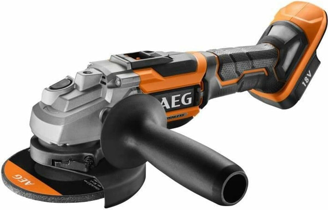 AEG 18 V PRO18V Brushless Akku-Winkelschleifer BEWS18-125BL-0 (Scheiben-Ø 125mm, Leerlaufdrehzahl 0-