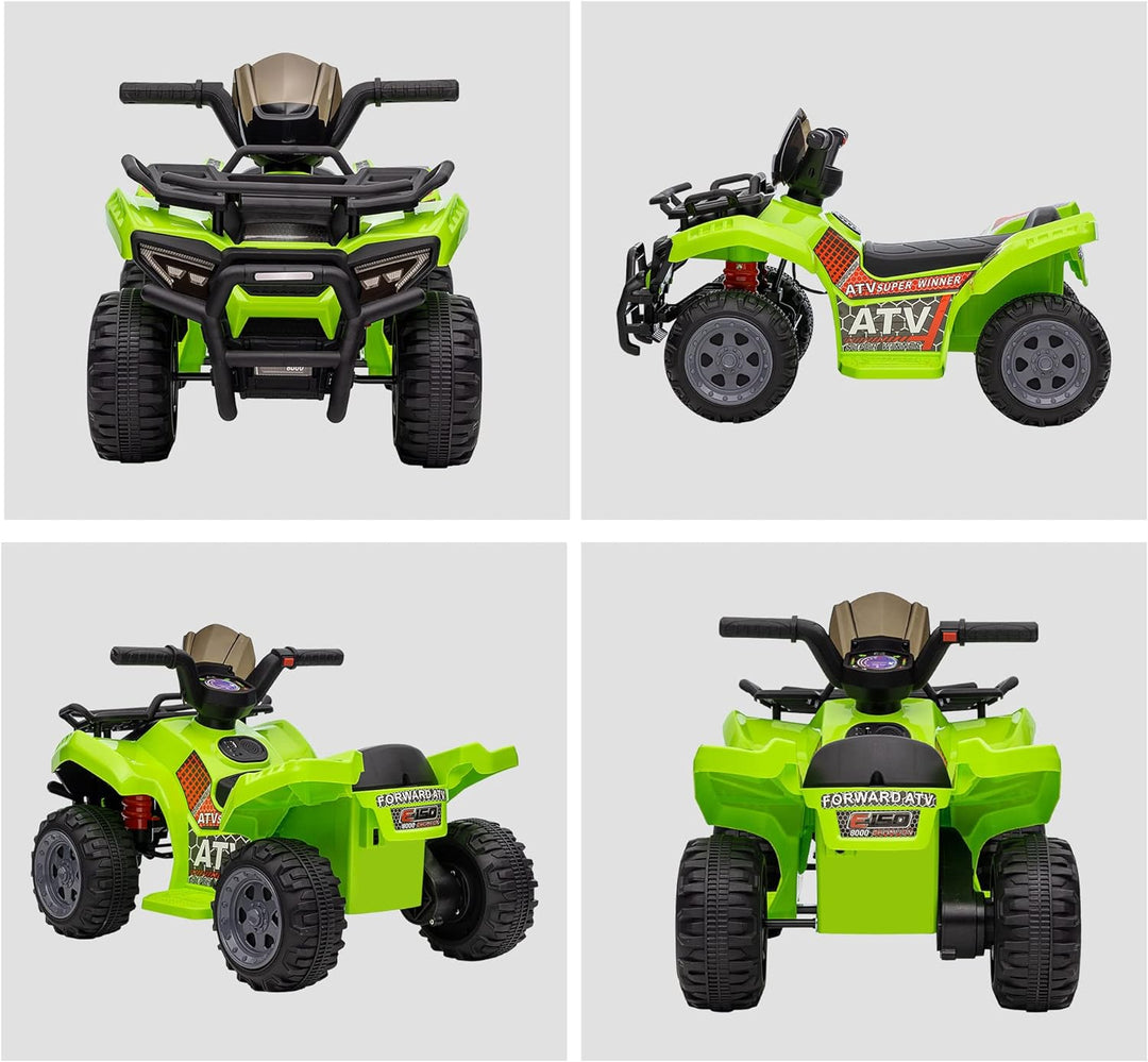 HOMCOM Mini Elektro-Quad Kinder Elektro ATV Frontlicht Kinderfahrzeug Elektroquad für 18-36 Monate K
