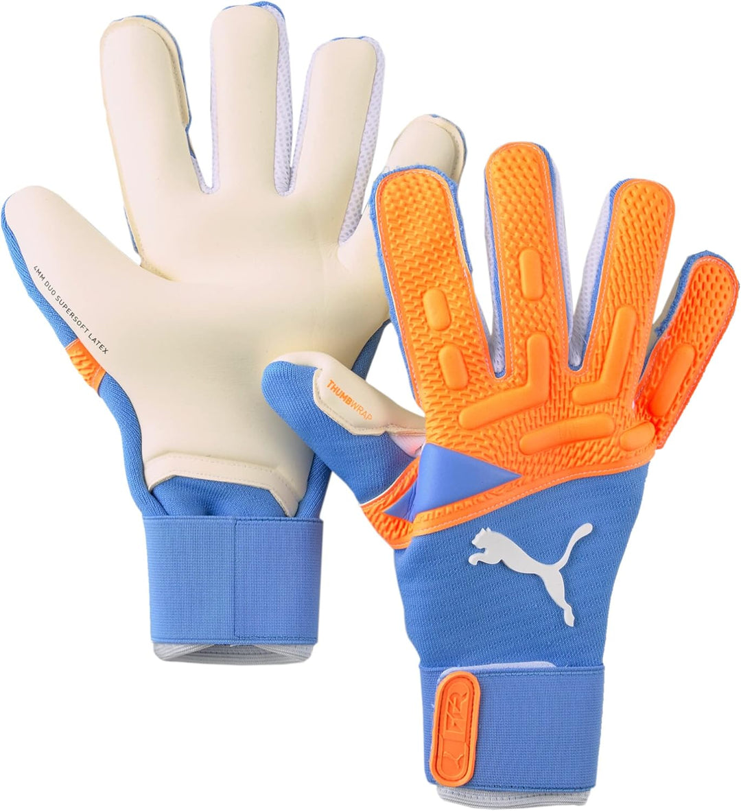 PUMA Future Pro Hybrid Torwarthandschuh orange / hellblau 10.5, orange / hellblau 10.5