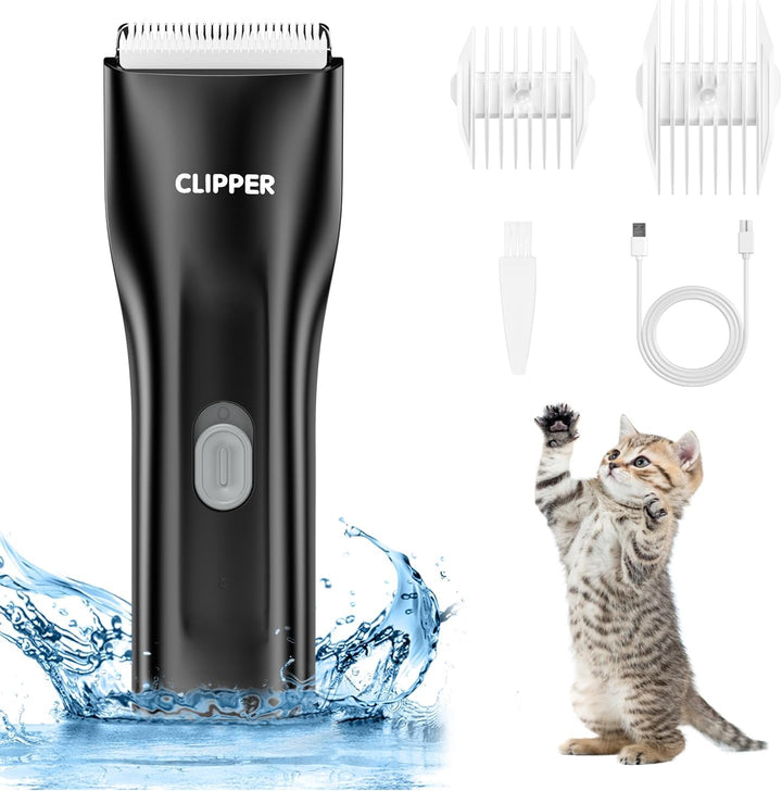 Brifit Leise Hundeschermaschine, IPX7 Wasserdichtes Schermaschine Hund Katze, Profi Hundeschermaschi