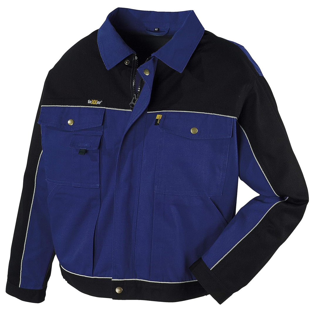 teXXor 2-in-1 Arbeitsbundjacke Canvas 320 mit Cordura, verstärkt blau 44, 20-008312-44, Blau 44