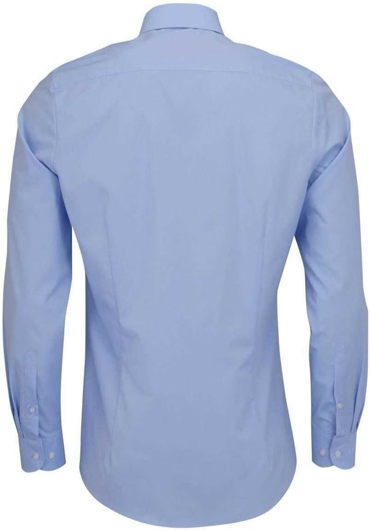 OLYMP Level Five body fit Hemd extra langer Arm Stretch weiss 39 Blau, 39 Blau