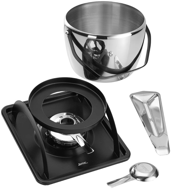 Spring Feuerzangenbowle Set | aus poliertem Edelstahl | für alle Herdarten (inkl. Induktion) | Bowle