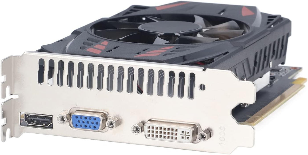 Goshyda GTX550TI Gaming-Grafikkarte, 2 GB GDDR5 128BIT 4K HDR, Tragbarer Dual-Lüfter, Geräuscharm, D