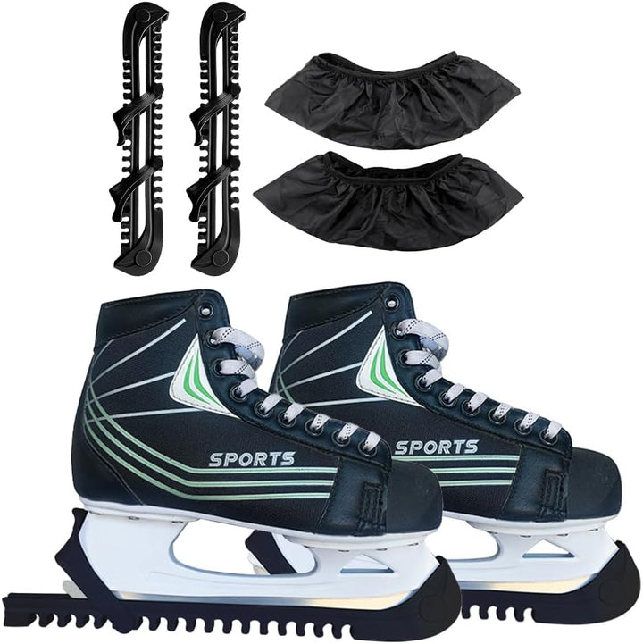 songyea Kufenschoner Schlittschuhe, Verstellbare Eishockey Schlittschuhe Kufenschoner, 1 Paar Elasti