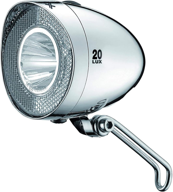 XLC Unisex – Erwachsene CL-F20 Batterie Scheinwerfer LED Retro, Schwarz, One Size