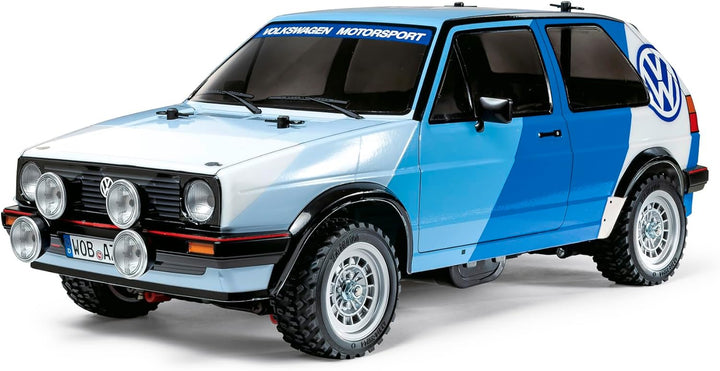 Tamiya 58714 1:10 RC VW Golf II GTI 16V Rally MF-01X - ferngesteuertes Auto, Fahrzeug, Modellbau, Zu