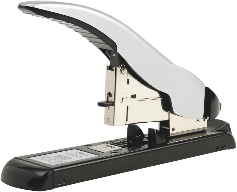 Rexel Goliath 02041 Hochleistungshefter mit Metallgehäuse, 70 mm Einlegetiefe, Kapazität 100 Blatt