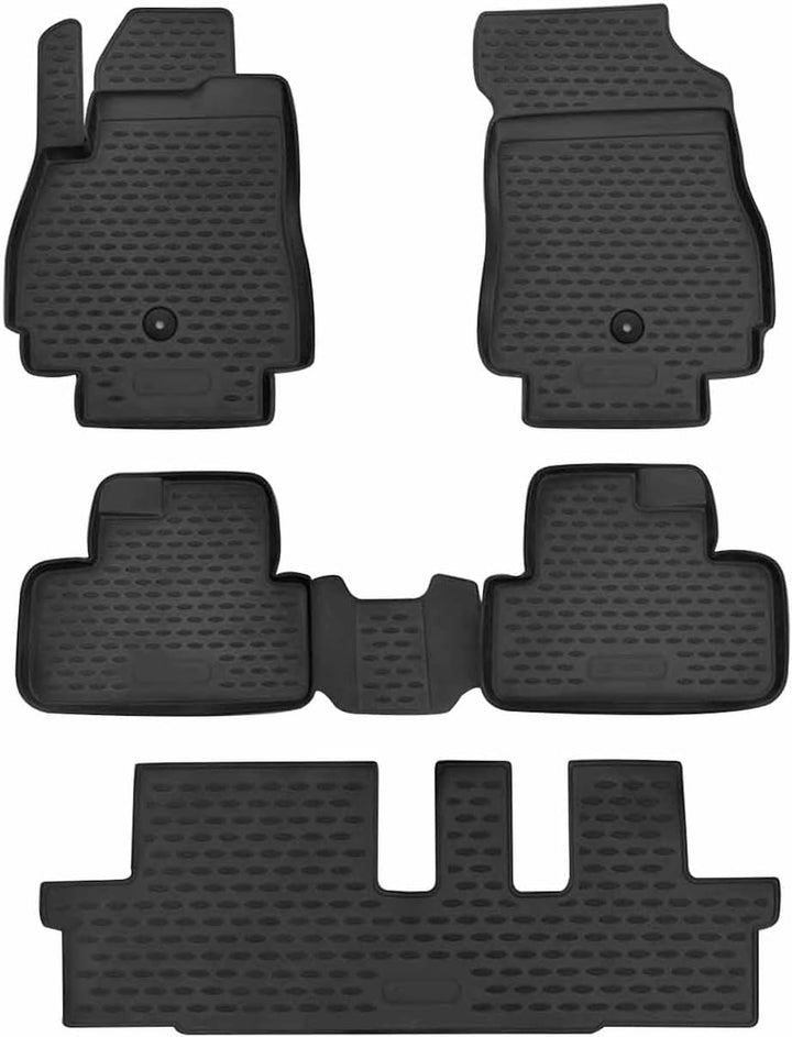 Auto Fussmatten Gummimatten kompatibel mit Chevrolet Orlando 2011-2021 - 3D Matte Schmutzfangmatte W