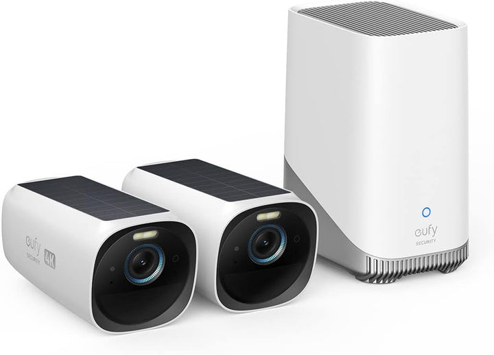 eufy Security S330 eufyCam 3, überwachungskamera aussen, 4K kabellose überwachungskamera solar 2+1 m