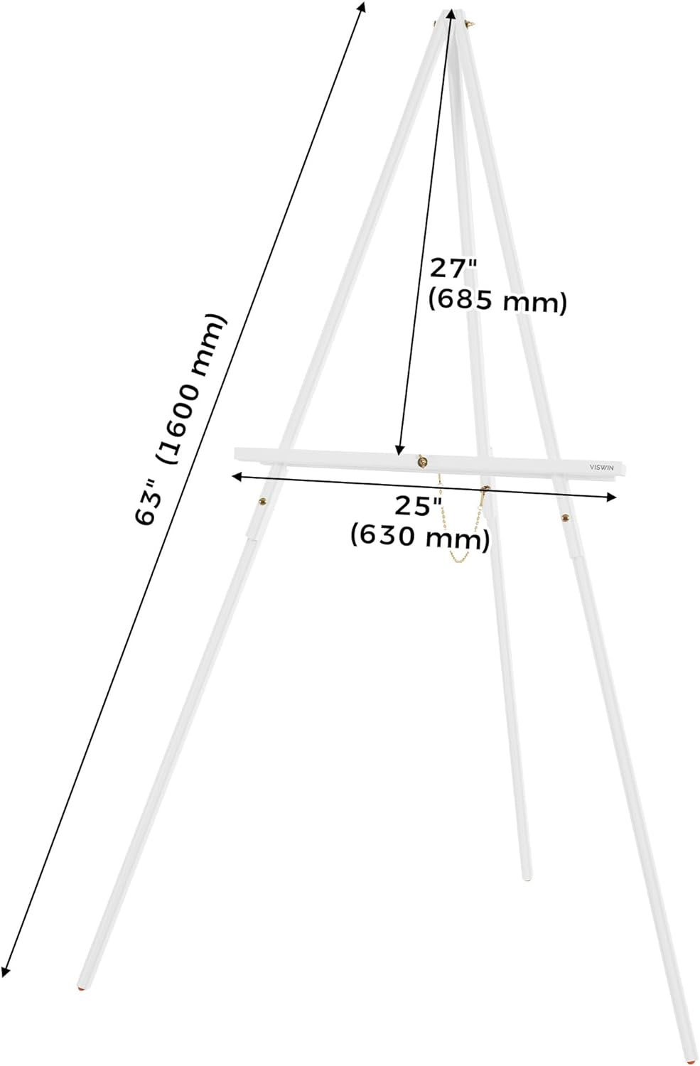 VISWIN 160 cm Holzstativ Display Staffelei Stand für Hochzeit Zeichen, Poster, A-Frame Künstler Staf
