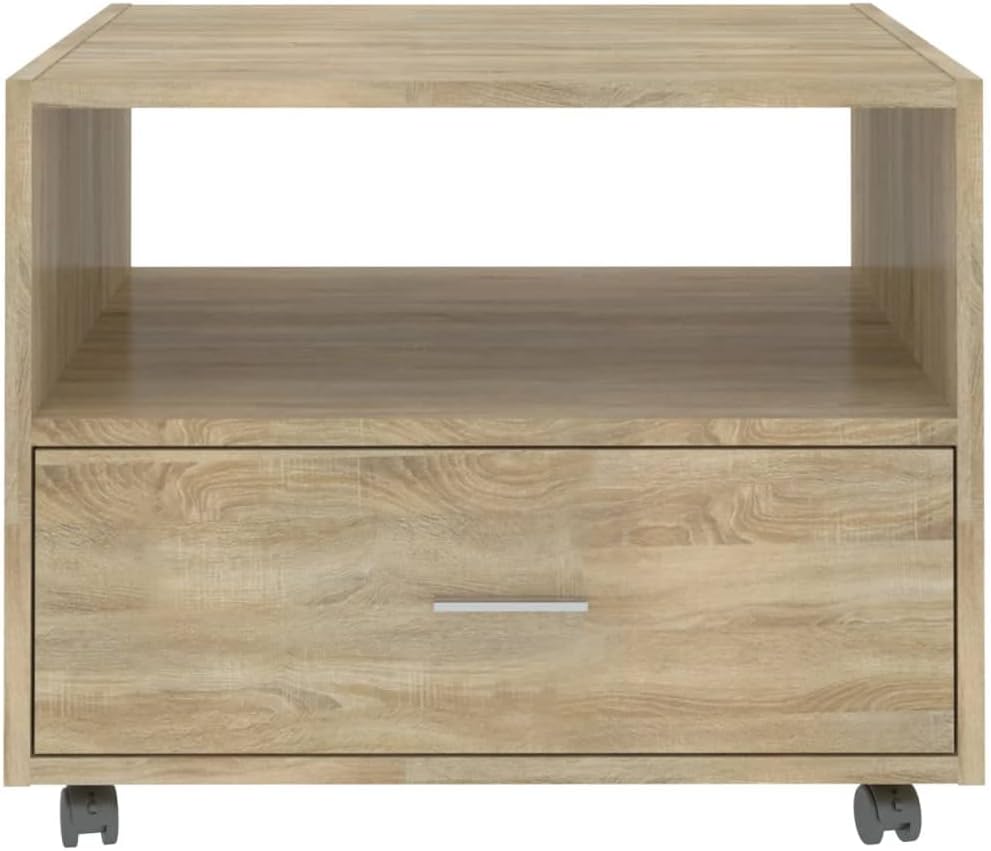 FIRBNUS Blumentisch Braun 55x55x40 cm BĂŒrotisch Beistelltisch Holz Wohnzimmertisch Modern StabilitĂ€t