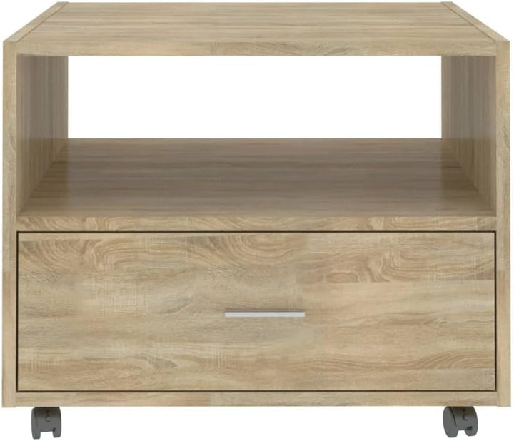 FIRBNUS Blumentisch Braun 55x55x40 cm BĂŒrotisch Beistelltisch Holz Wohnzimmertisch Modern StabilitĂ€t