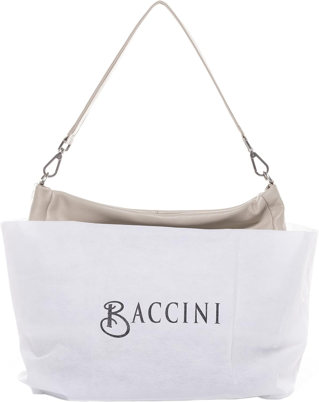 BACCINI Hobo Bag REMI aus Nappa-Leder I Beuteltasche für Damen I Schultertasche handgefertigt Ivory,
