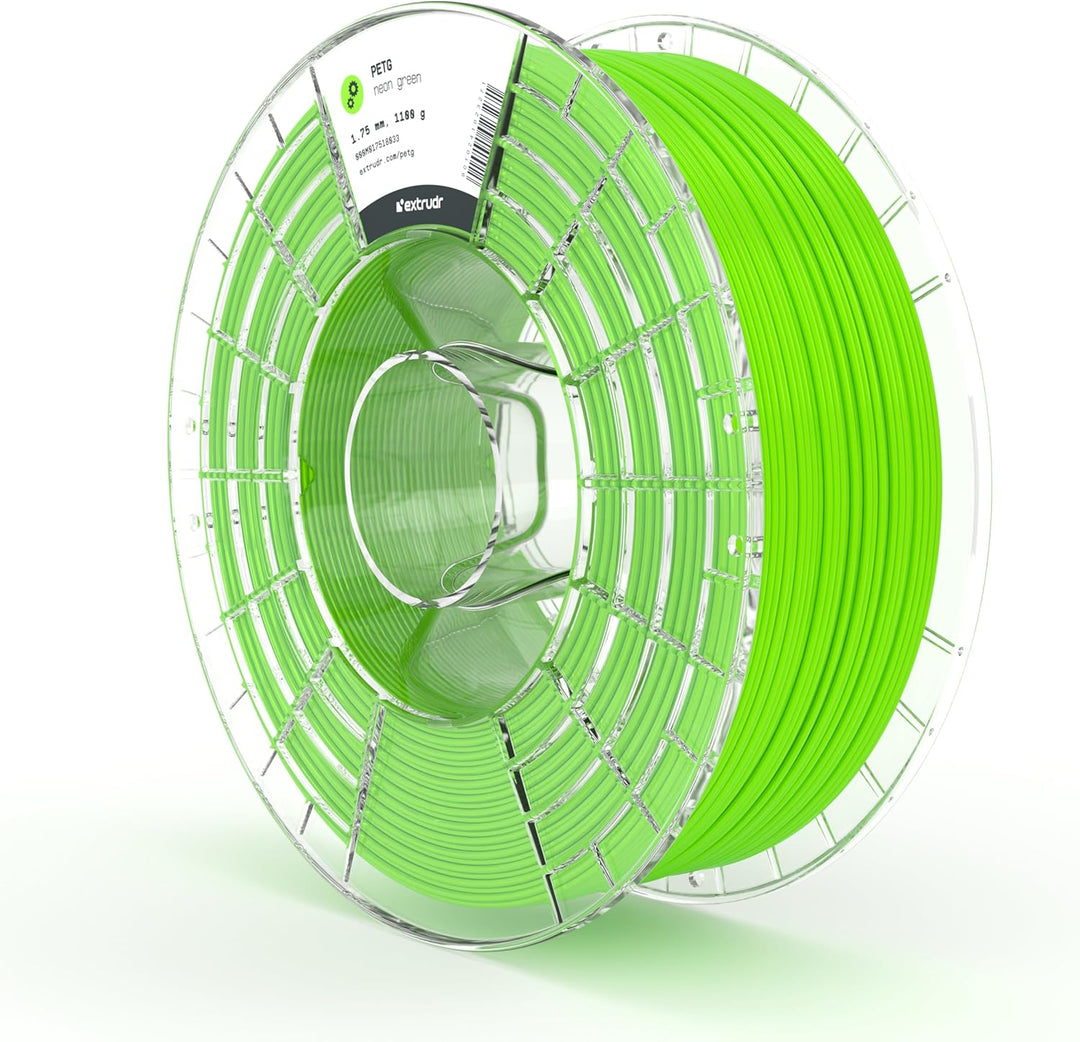 extrudr® PETG ø1.75mm (1.1kg) 'NEON GRÜN' - 3D Drucker Filament - Made in Austria - höchste Qualität