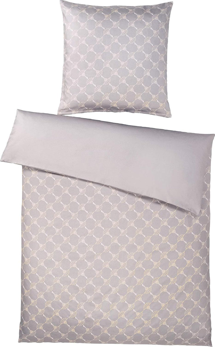 Joop, Mako-Satin-Bettwäsche, Kornblumen-Muster mit nuancierten Farben 135x200 + 1x40x80 sand 135x200