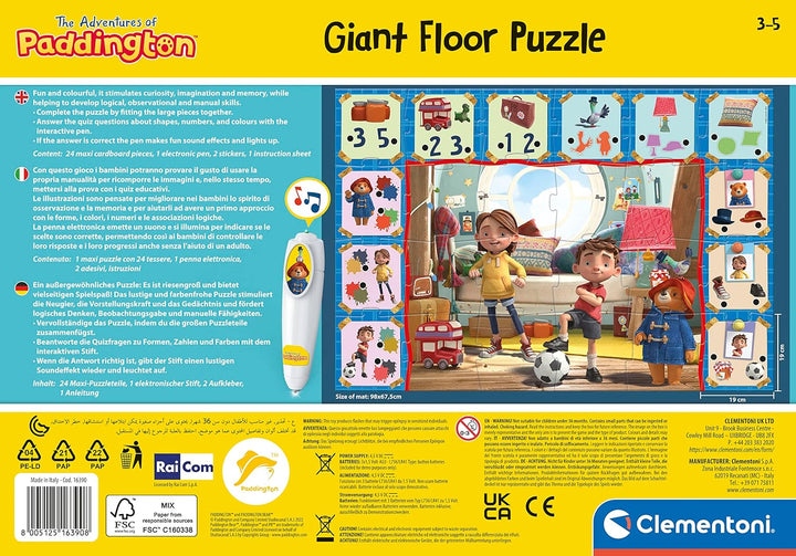 Clementoni 61889 Montessori Zahlen Lernspielzeug für Kinder ab 4 Jahren Paddington, Paddington