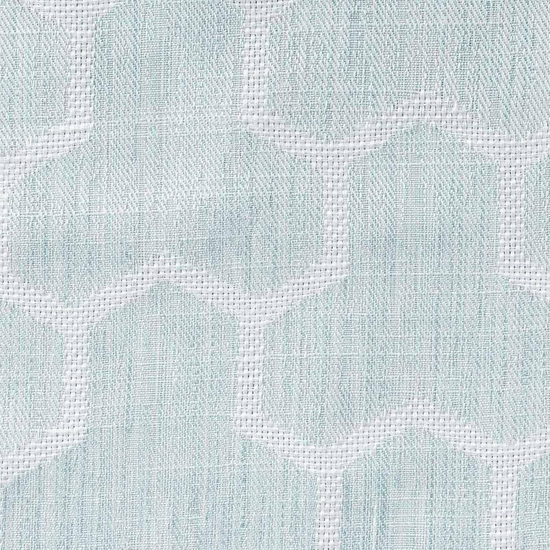 Homescapes Ösengardinen geometrisches Muster Entenei blau Paar Set Gardinen komplett verdunkelnd 228