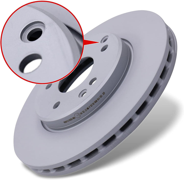 ATE Bremsenset Vorderachse inkl. Bremsscheiben Ø 288 mm Belüftet und Bremsbeläge + Verschleisskontak