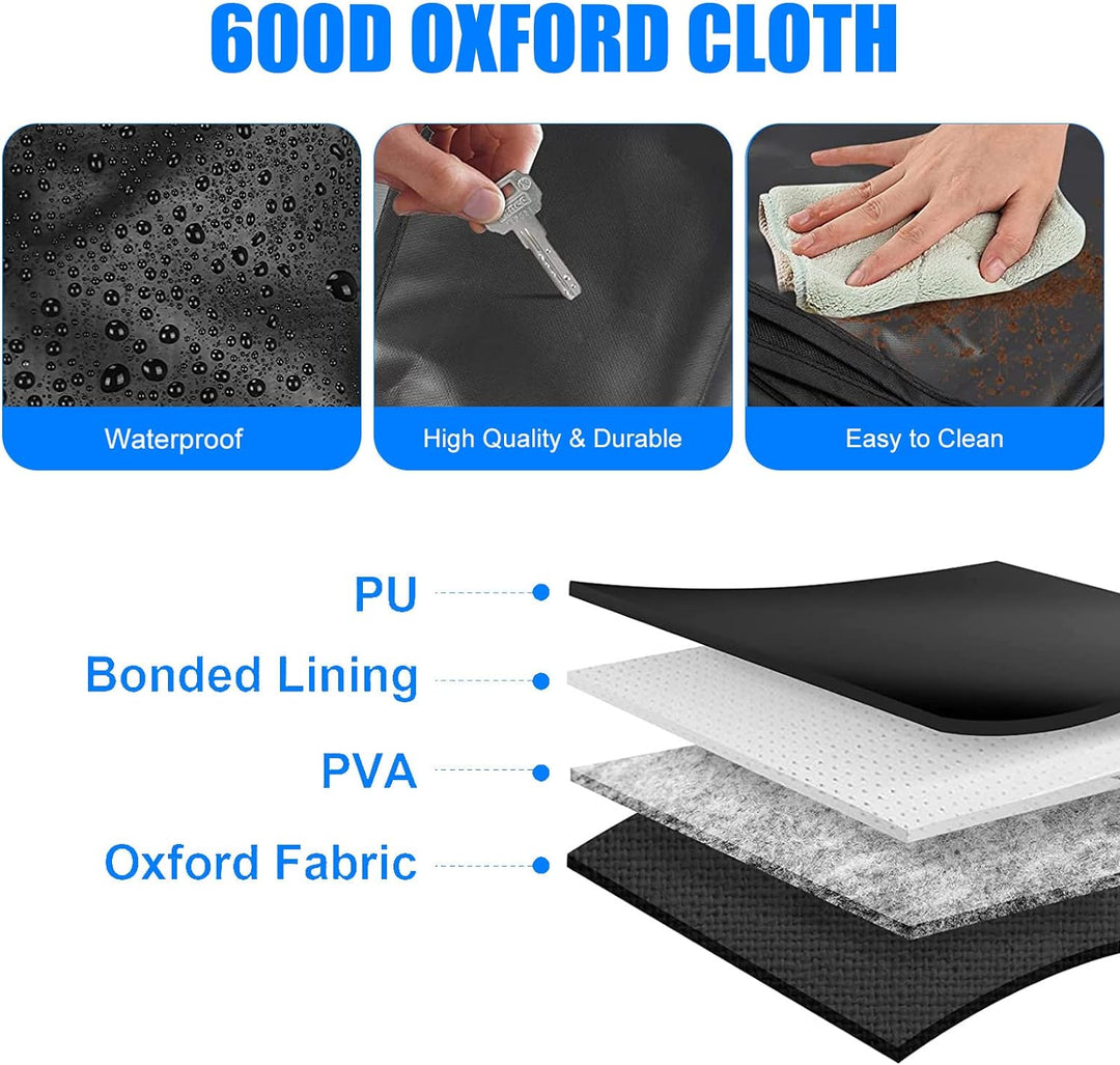 Schwarze Abdeckung für Hintere Scheunentür passend für Ford Transit Custom, Transit Custom