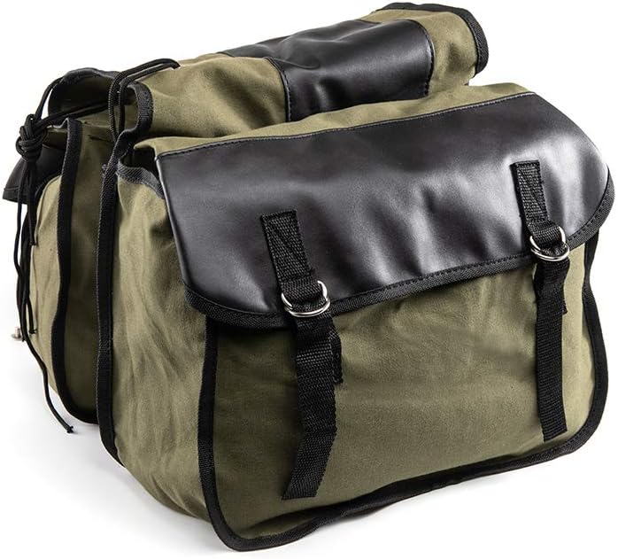 evomosa Motorrad Satteltaschen Canvas wasserdichte Werkzeug Aufbewahrungstasche für Motorradgepäckta