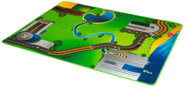 BRIO World 33994 Eisenbahn-Spielmatte - Zubehör Holzeisenbahn - Empfohlen ab 3 Jahren