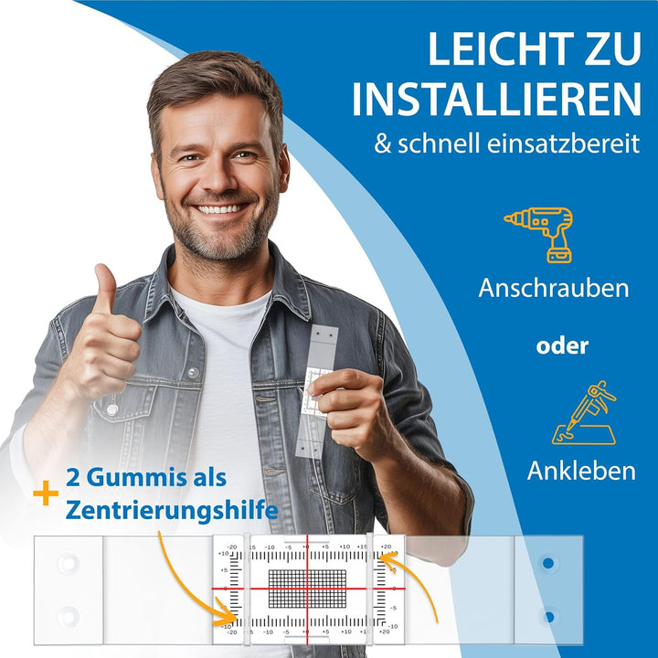 Sachverständigen-Zubehör Set Rissmonitor | Gutachter Ausrüstung | Wandschlitzmesser | Spaltmass Riss