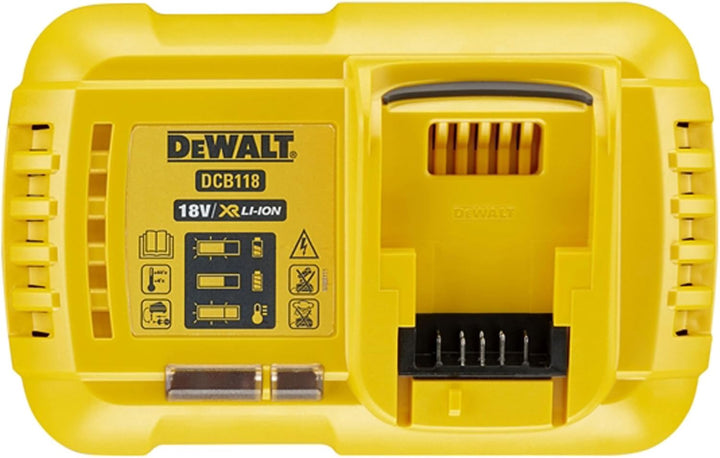 Dewalt dcb118-gb XR Multi-Spannung Schnell Ladegerät, 18 V, gelb/schwarz