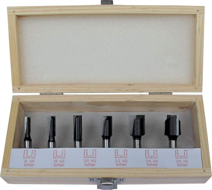 Fortis Nutfräser-Satz HW S8 6-tlg. im Holzk.