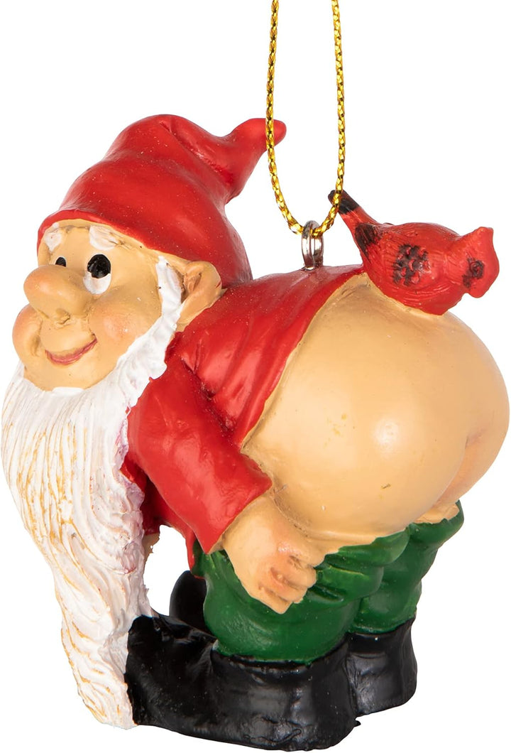 Weihnachtsverzierung - Gartenzwerge Figur - Loonie Moonie Gnome - Frech Mooning Zwerge Statuen, Loon