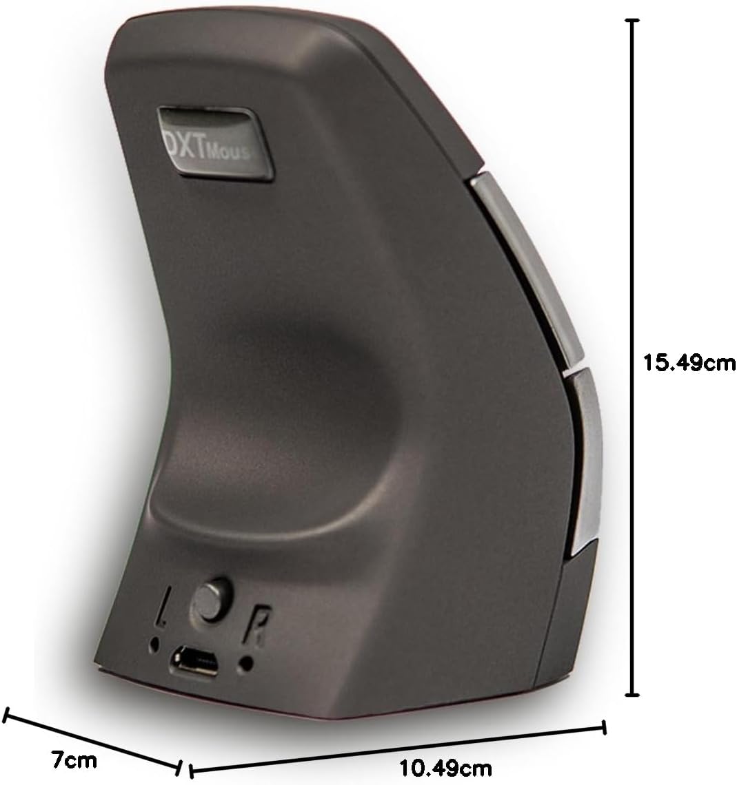 BakkerElkhuizen DXT 2 Precision Mouse, Ergonomische Kabelgebundene Präzisionsmaus, Rechts- und Links
