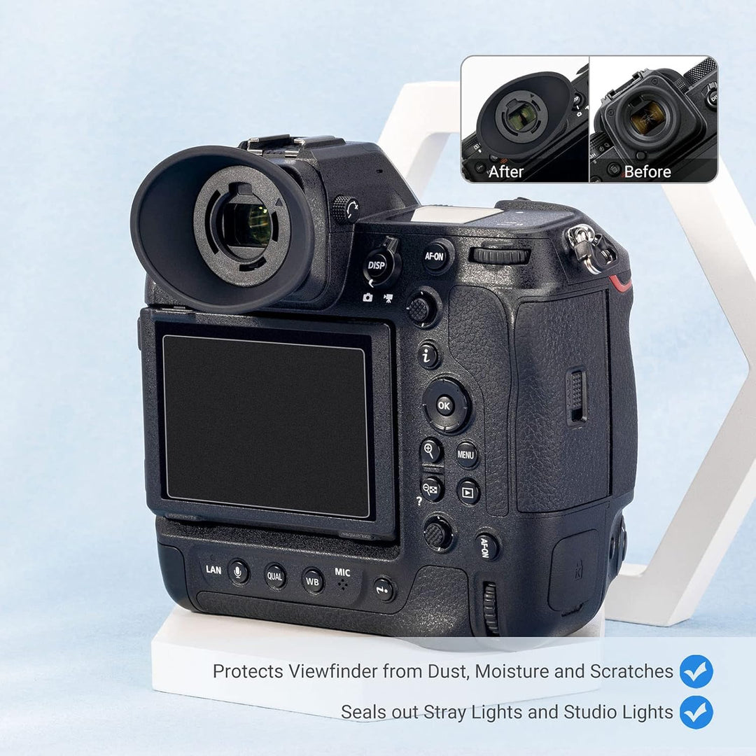 JJC Weiche Silikon-Augenmuschel Okular für Nikon Z 9, Z 8, Z f, Z9 Z8 Zf spiegellose Kamera ersetzt