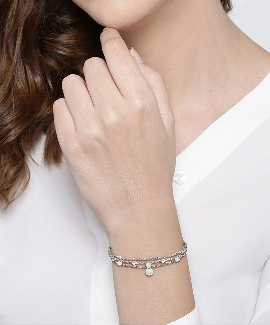 BOSS Jewelry Gliederarmband für Damen Kollektion IRIS aus Edelstahl - 1580331