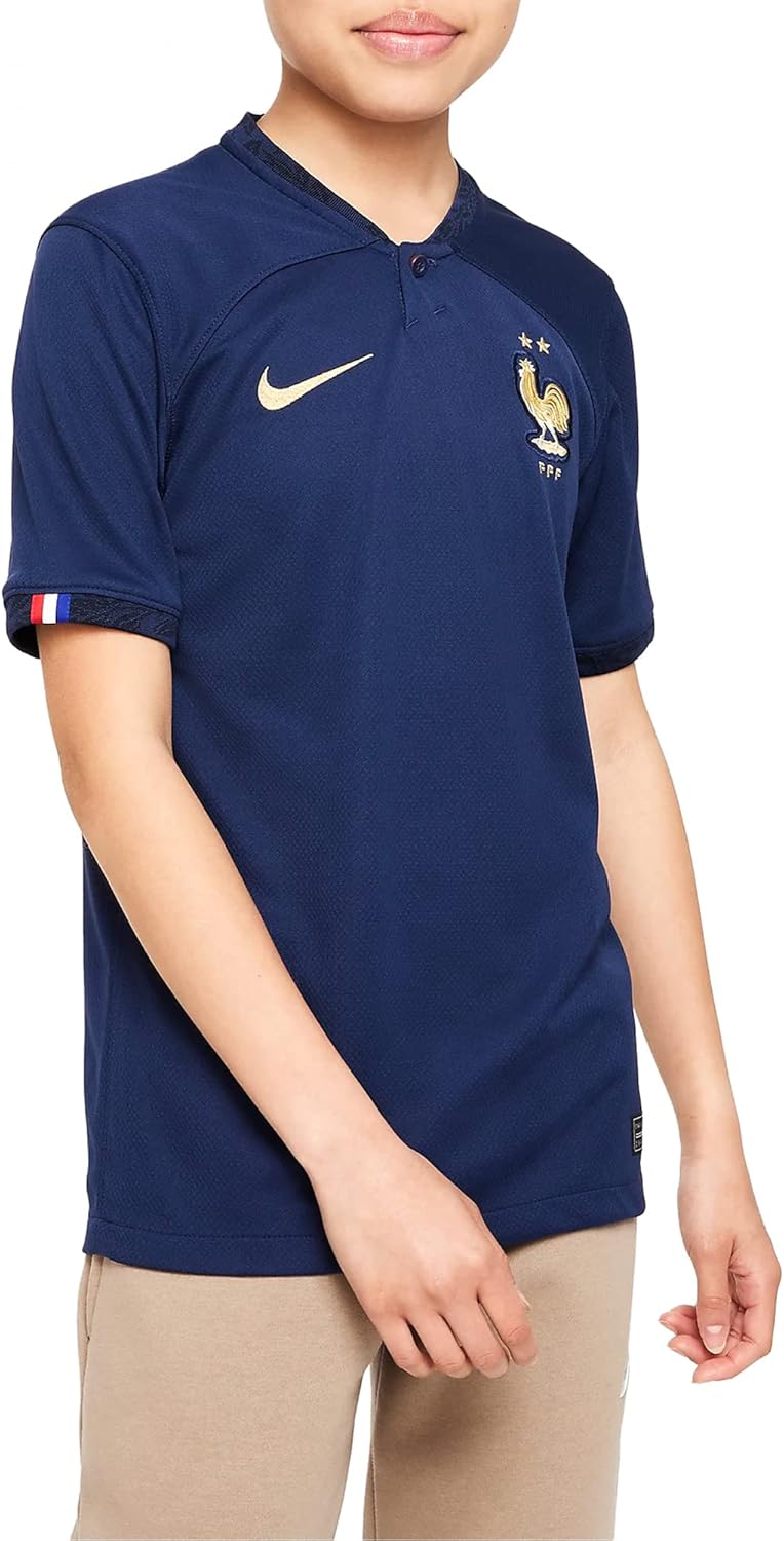 Nike Unisex Kinder Stad T-Shirt (1er Pack) 8 Jahre Midnight Navy/Metallic Gold, 8 Jahre Midnight Nav