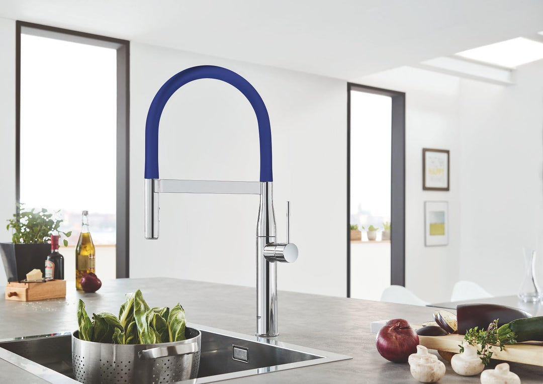 Grohe Schlauchauslauf für Essence Küchenarmatur blau (matt), 30321TY0, Blau