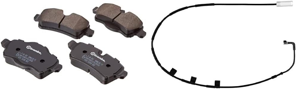 Brembo P 06 052 Bremsbelagsatz, Scheibenbremse - (4-teilig) & A00298 Verschleissanziger für Bremsbel