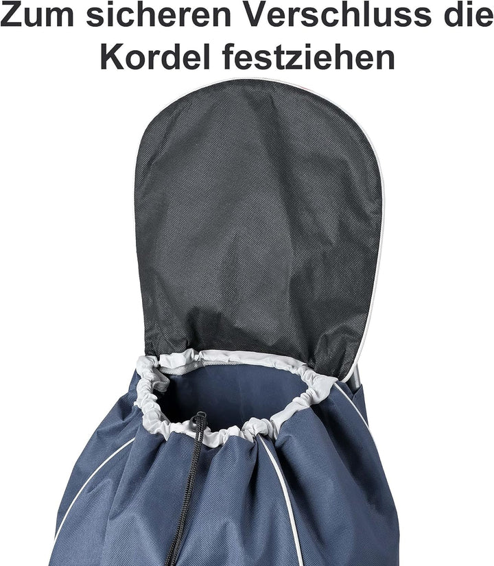 wuuhoo® Einkaufstrolley Shoppy mit Rollen und Aluminiumgestell 34 Liter, Einkaufswagen in Blau faltb