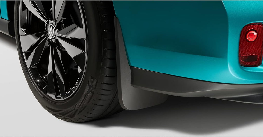 Volkswagen 1T3075101 Schmutzfänger hinten, schwarz genarbt, nur für Stossfänger in Wagenfarbe (PR-Co