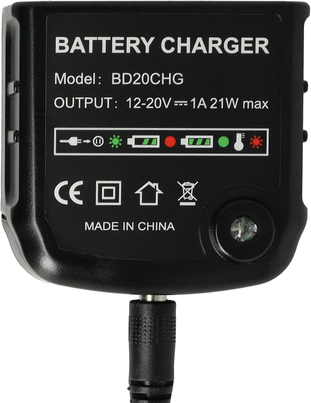 vhbw 220V Netzteil kompatibel mit Black & Decker BL1114, BL1314, BL1514, LB16 Ladegerät Ladekabel pa